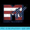 MTV Red White Blue American Flag Stars Stripes Logo - PNG Download Illustration - Enhance Your Apparel with Stunning Detail