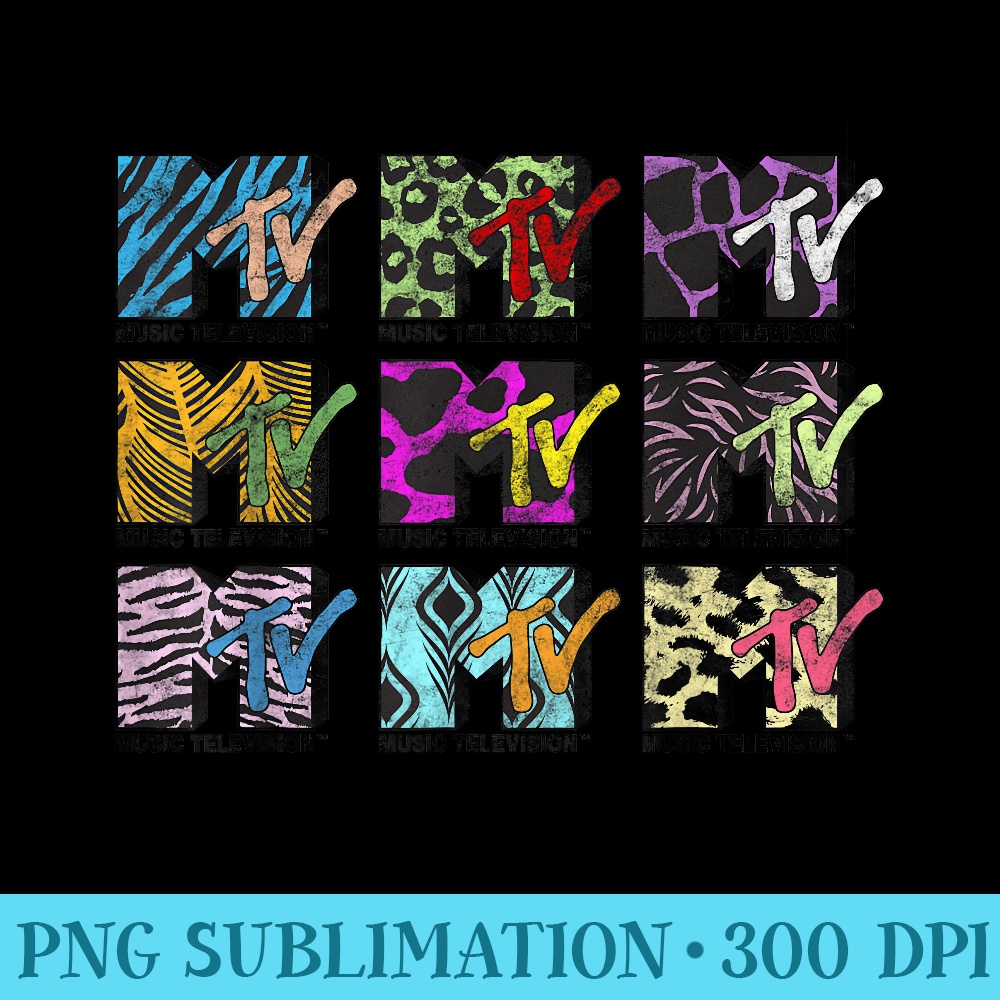 MTV 9 Logos of the Nineties Graphic T - Shirt Graphic Resources - Add a Festive Touch to Every Day