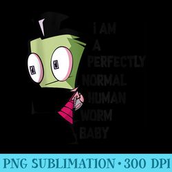 nickelodeon invader zim perfectly normal - png download gallery
