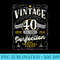 Womens Vintage 40th Birthday For Him 1980 Aged To Perfection - Sublimation printables PNG download - Defying the Norms