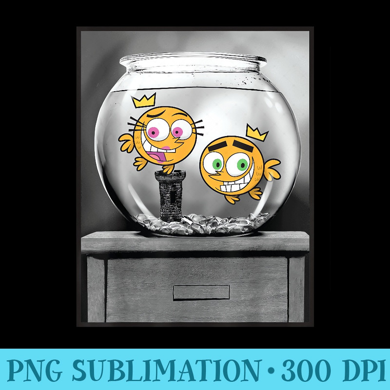 Nickelodeon The Fairly OddParents Goldfish T - Unique PNG Artwork - Capture Imagination with Every Detail