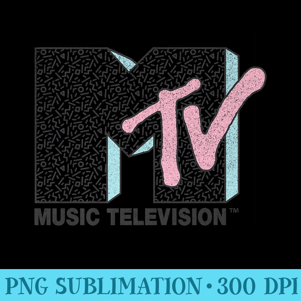 MTV Nineties Squiggly Line Art Logo Premium T Premium - PNG Download Database - Defying the Norms