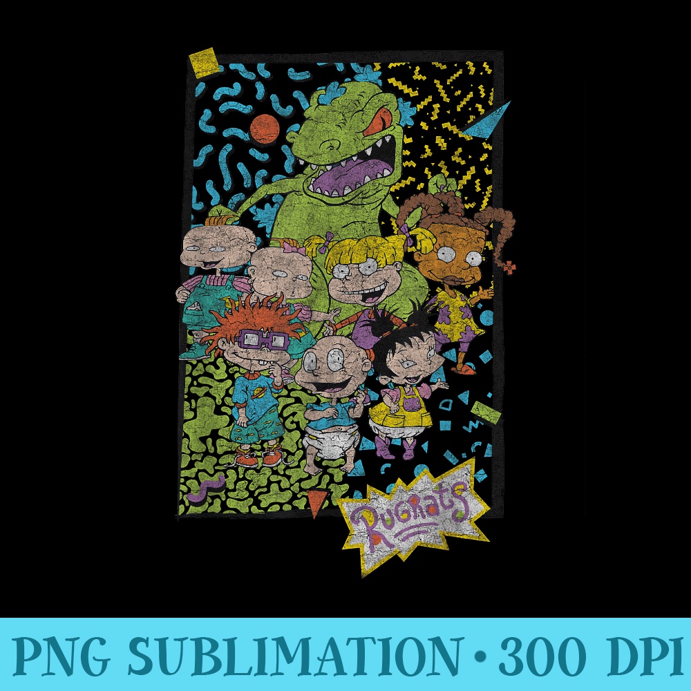 Nickelodeon Retro Rugrats Character Party T - PNG File Download - Unlock Vibrant Sublimation Designs