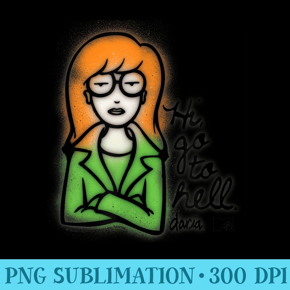 Daria Hi, Go To Hell - PNG Download - Quick And Seamless Download Process