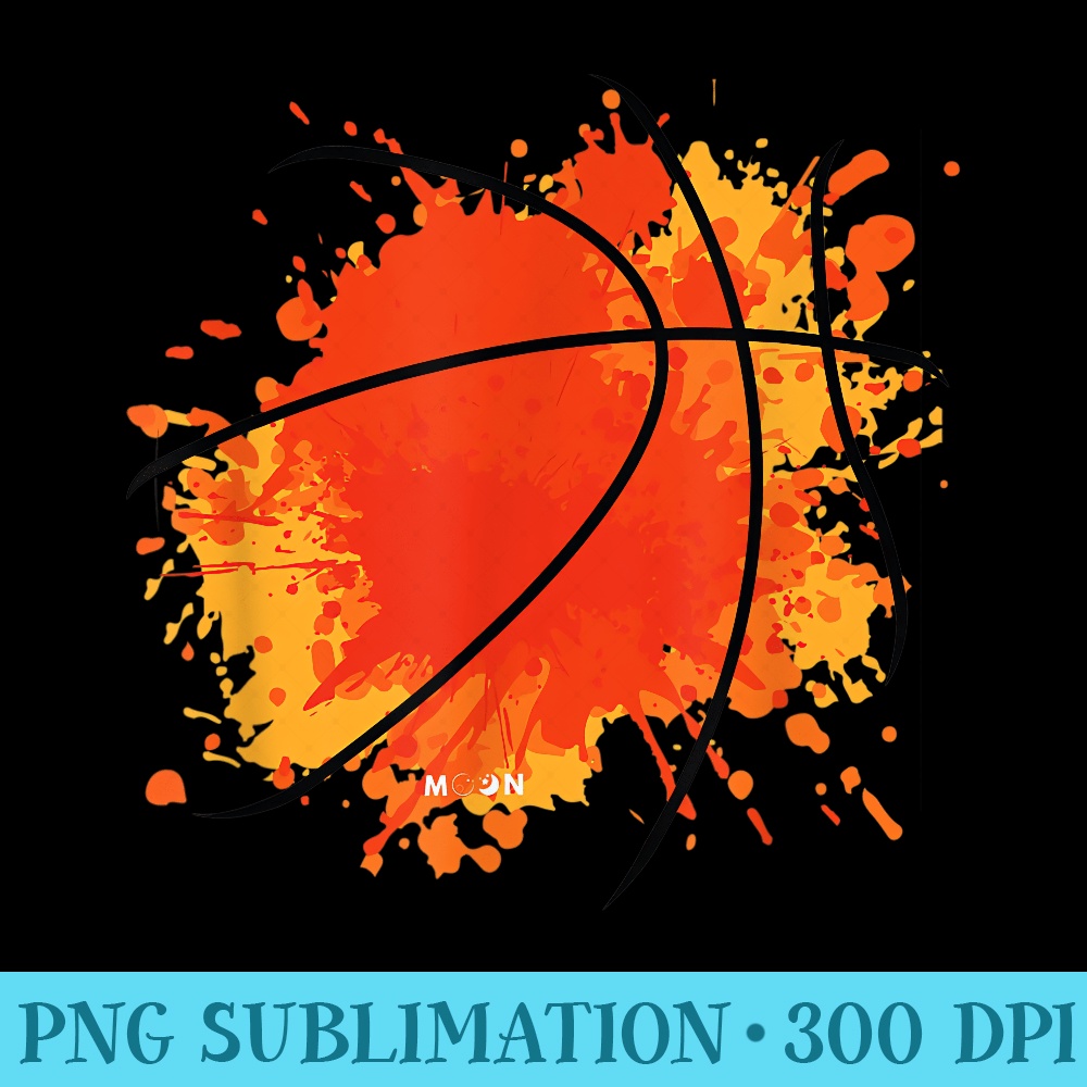 Basketball Silhouette Bball Player Coach Sports Baller - Digital PNG Artwork - Capture Imagination with Every Detail