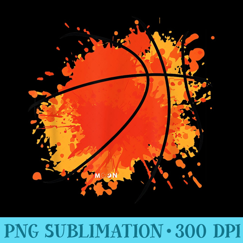 Basketball Silhouette Bball Player Coach Sports Baller - Digital PNG Artwork - Capture Imagination with Every Detail