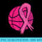 Breast Cancer Basketball Ball Pink Ribbon Carcinomas Sport - High Quality PNG files - Premium Quality PNG Artwork