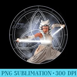 star wars ahsoka part 5 white lightsabers starmap - high resolution png download