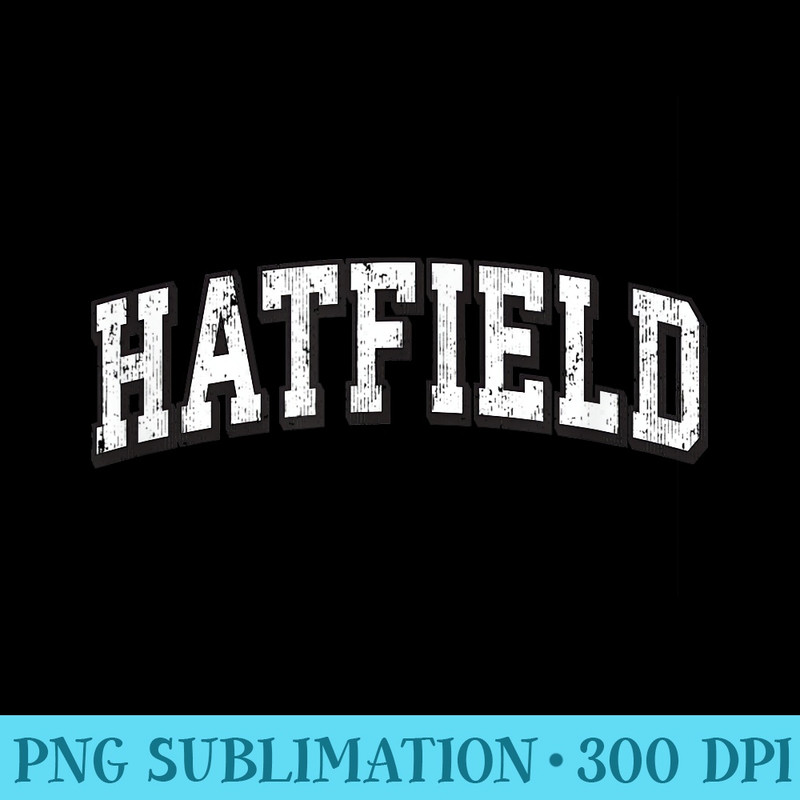 Hatfield Massachusetts Vintage Athletic Sports BW Print - PNG Download - Boost Your Success with this Inspirational PNG Download