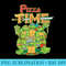 nage Mutant Ninja Turtles Pizza Time T - Sublimation images PNG download - Premium Quality PNG Artwork