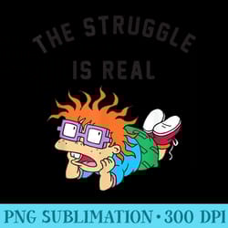 rugrats chuckie finster struggle is real - png download
