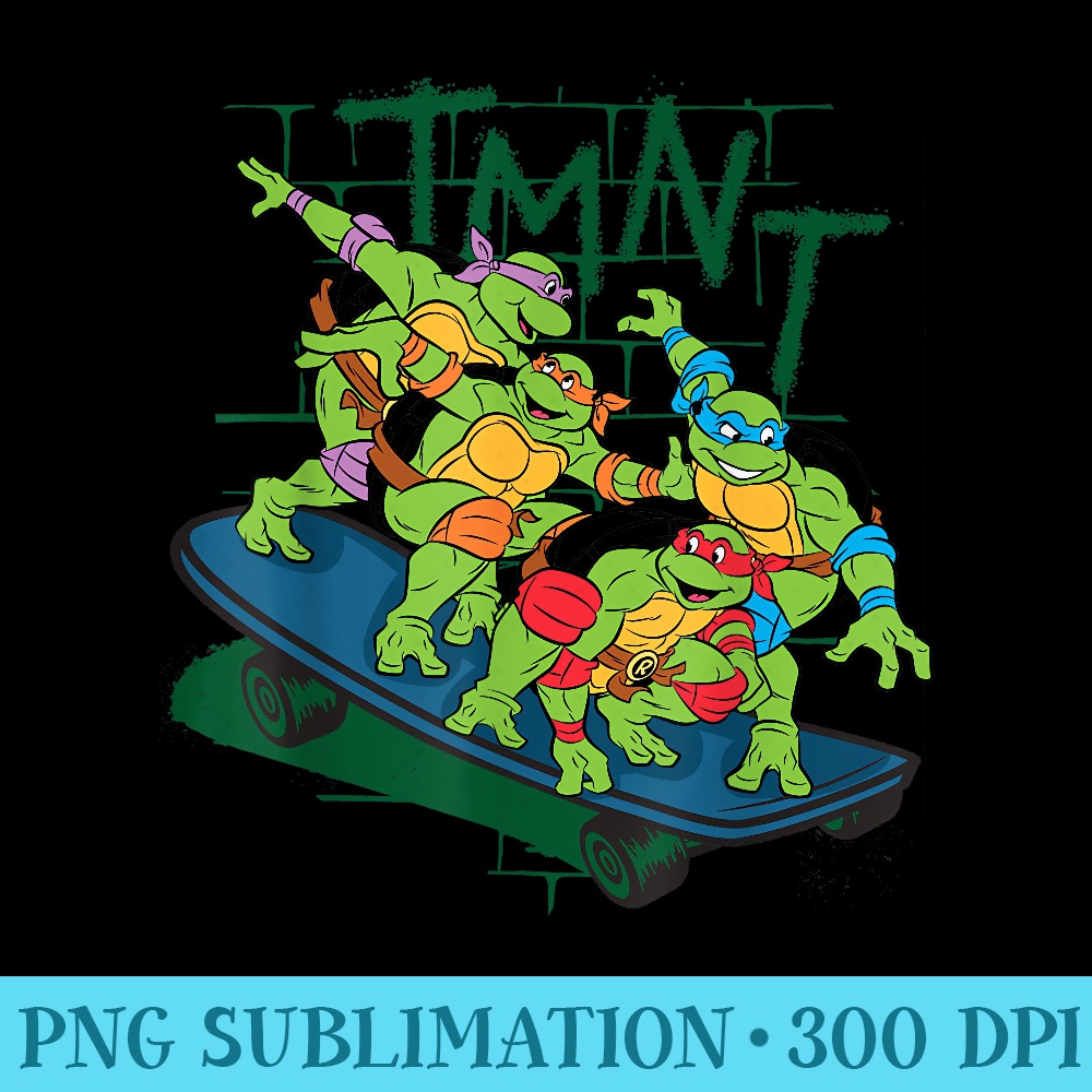 nage Mutant Ninja Turtles Large Crew Skateboard T - PNG Download Source - Spice Up Your Sublimation Projects