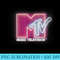 MTV Pink Neon Logo T s - Sublimation patterns PNG - Eco Friendly And Sustainable Digital Products