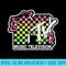 MTV Checkered Gradient Creature Logo Graphic T - PNG Download Button - Revolutionize Your Designs