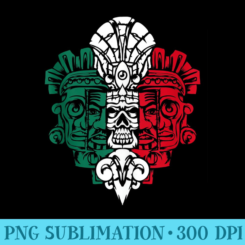 Aztec Warrior Sculpture Mexican Ancestors Mexico Roots - Sublimation PNG Designs - Unique And Exclusive Designs