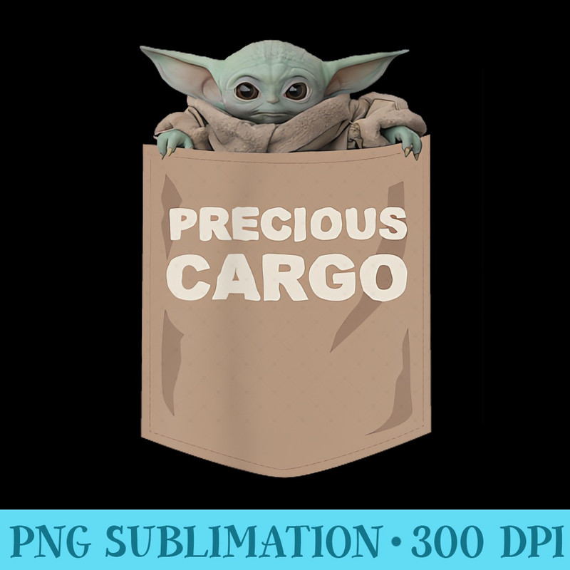 Star Wars The Mandalorian The Child Precious Cargo Pocket - High Resolution PNG Designs - Bold & Eye-catching