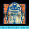 Star Wars R2D2 Vintage Distressed Retro Cartoon T - Sublimation patterns PNG - Bold & Eye-catching
