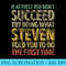 If At First You Dont Succeed Try Doing What Steven - Shirt Printing Template PNG - Stunning Sublimation Graphics