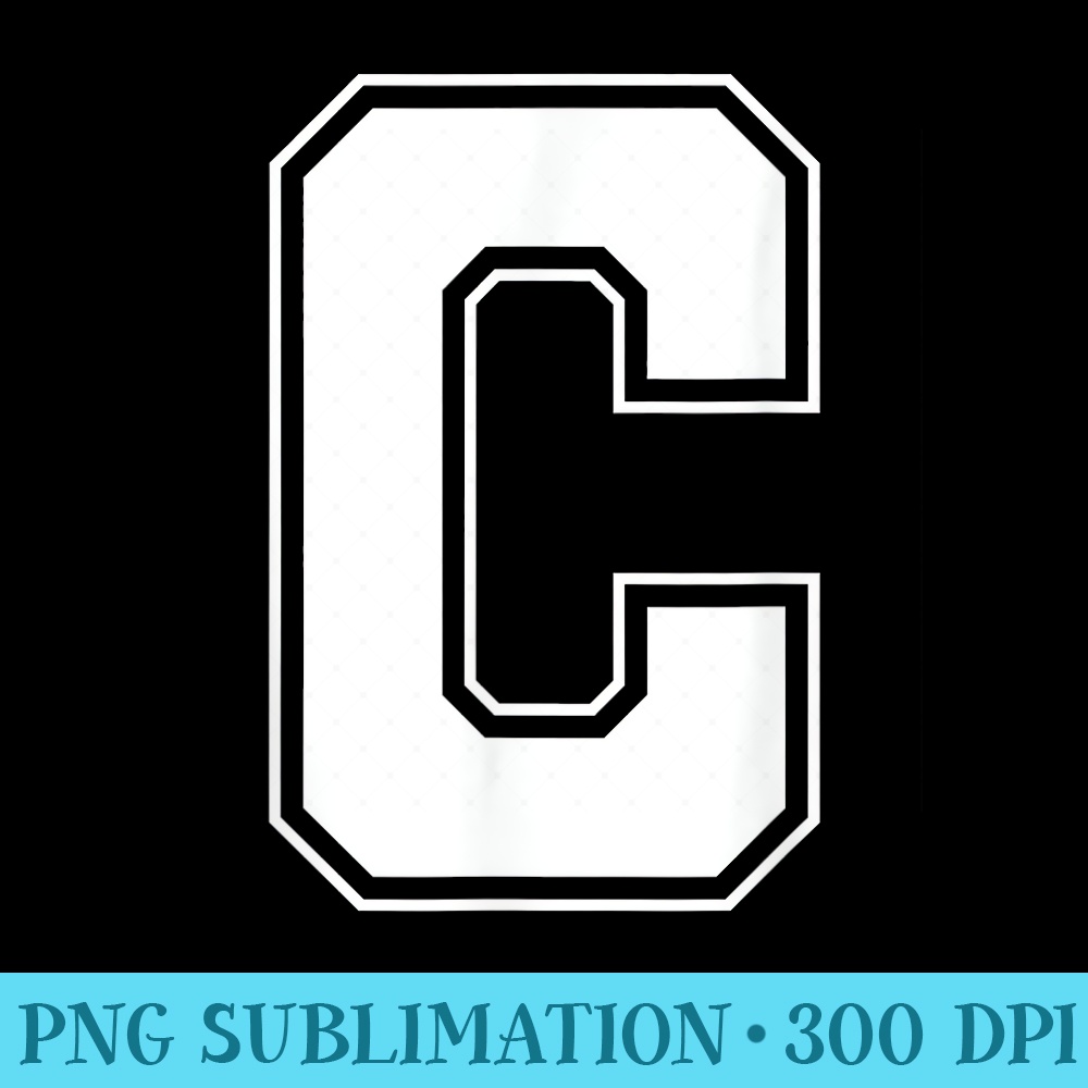 Letter C Alphabet Bold Capital Upper Case Initial Monogram - PNG Download Transparent Background - Versatile And Customizable Designs