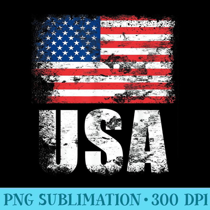 USA Flag T US United States of America - Sublimation PNG download - Bring Your Designs to Life