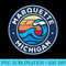 Marquette Michigan MI Vintage Nautical Waves Design - Shirt Clipart Free PNG - Add a Festive Touch to Every Day