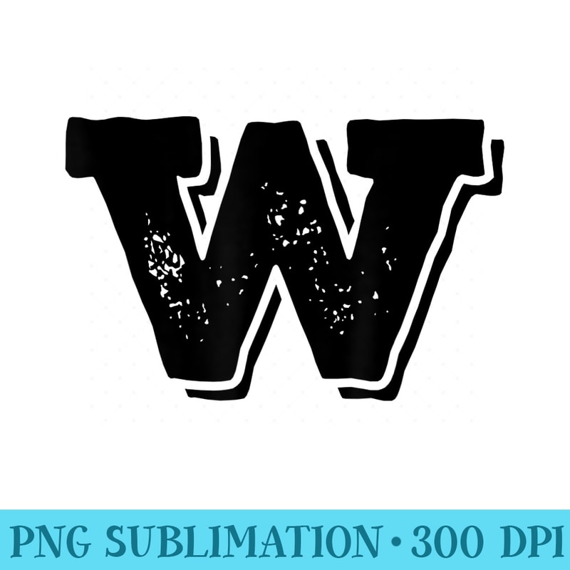 Letter W Capital Alphabet College Varsity Monogram Club - PNG Download Clipart - Eco Friendly And Sustainable Digital Products