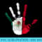 Mexico Flag Mexican Hand Print Hecho En Mexico - PNG file download - Capture Imagination with Every Detail