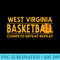 West Virginia Basketball Compete Defeat Repeat - PNG Transparent Background Download - Unlock Vibrant Sublimation Designs