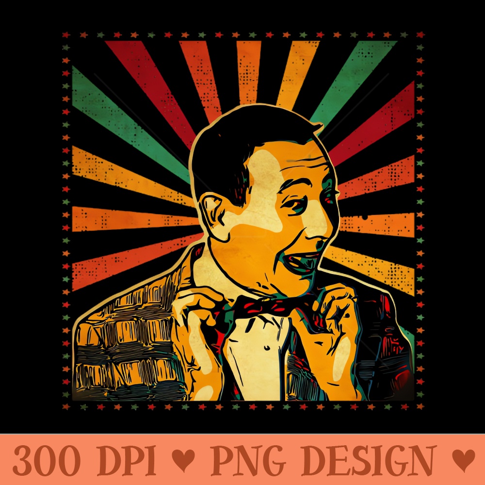 Pee wee herman Vintage Style - High Resolution PNG Picture - Perfect for Creative Projects