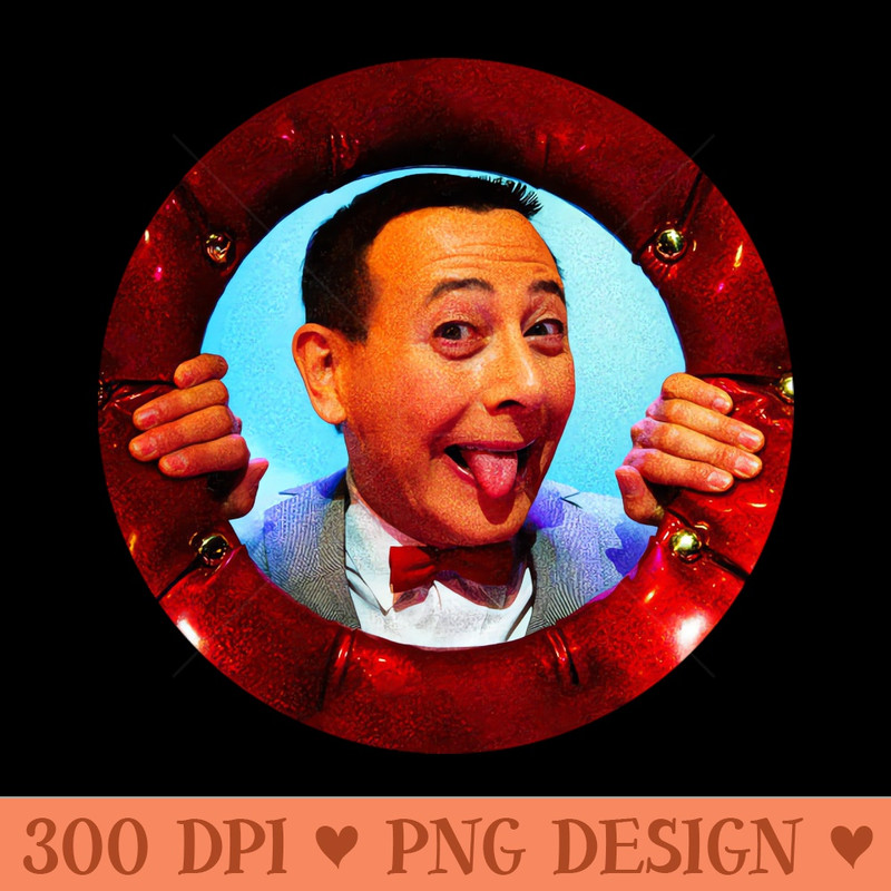 90s Pee Wee Herman - Download Transparent Graphic - Perfect for Sublimation Art