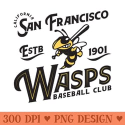 san francisco wasps - design png template
