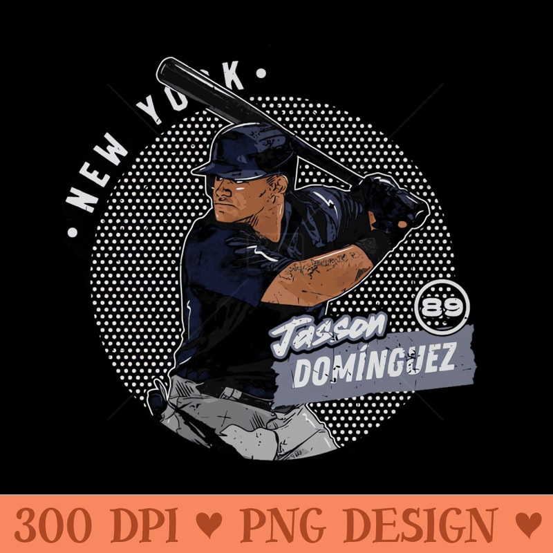 Jasson Dominguez New York Y Dots - PNG download with transparent background - Perfect for Sublimation Art