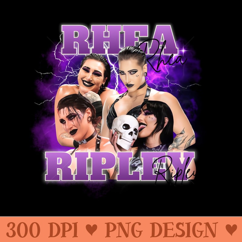 Bloody Rhea Ripely Text Rhea Ripley WWE Fandom Rhea Bloody Ripley Pro Wrestling T - | Inspire ...