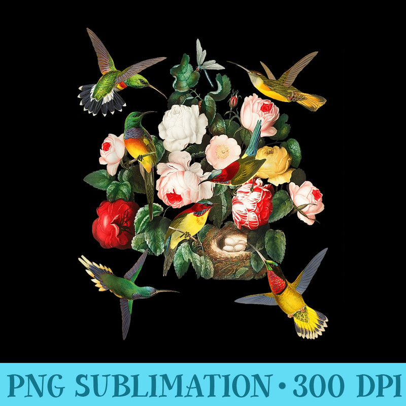 Hummingbird Flowers Hummingbird Lover Hummingbird - Shirt Design PNG - Unleash Your Inner Rebellion