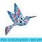 Hummingbird Native American Indian Pacific Northwest Art - Sublimation patterns PNG - Unleash Your Inner Rebellion