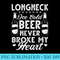 Ice cold beer never broke my heart - Modern PNG designs - Revolutionize Your Designs