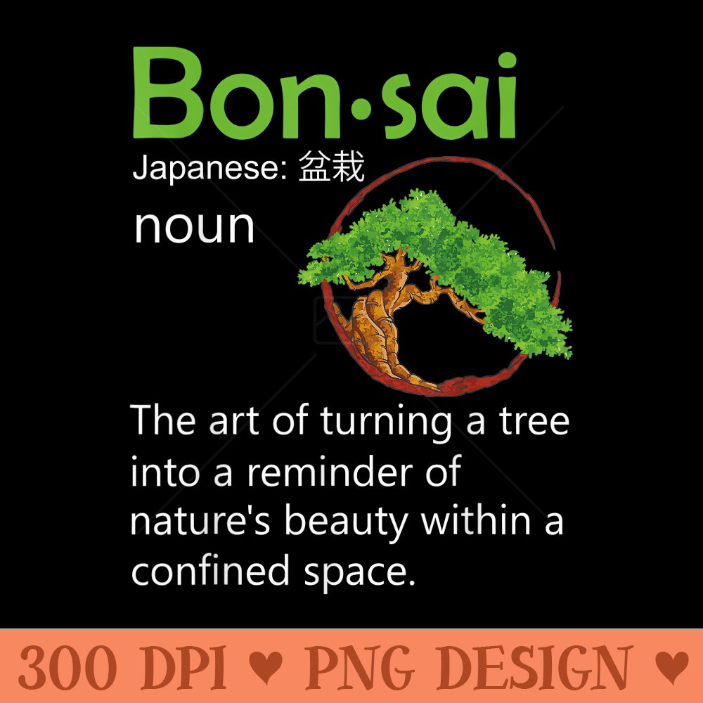 Bonsai Definition Miniature Tree Trees Japanese Gardening - PNG Clipart - Perfect for Sublimation Mastery