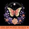 Womens Butterfly lavender Flower girl plant spring sumer wildflower - Unique PNG Artwork - Perfect for Sublimation Mastery