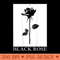 Minimalist Black Rose Flower Tulip Plant Rose - High Resolution PNG image download - High Resolution And Print Ready Designs