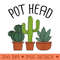 Pot Head Potted Plant Lover for Gardeners - Printable PNG Images - Spice Up Your Sublimation Projects