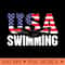 Swimming US American Flag Water, Swimmer Swim - Trendy PNG Designs - Perfect for Sublimation Art