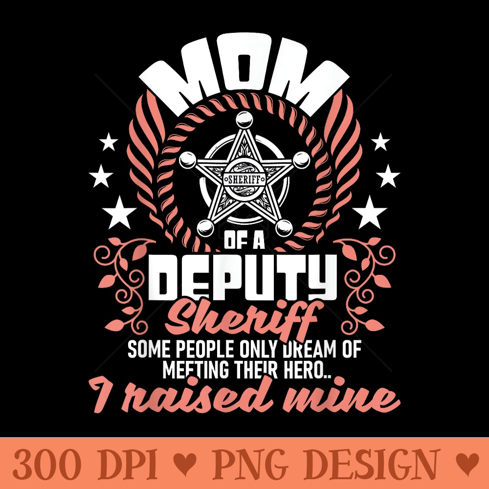 Mom Of A Deputy Sheriff USA Flag Blue Line Police Officer - Transparent PNG Clipart - Limited Edition And Exclusive Designs