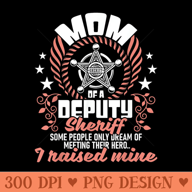 Mom Of A Deputy Sheriff USA Flag Blue Line Police Officer - Transparent PNG Clipart - Limited Edition And Exclusive Designs