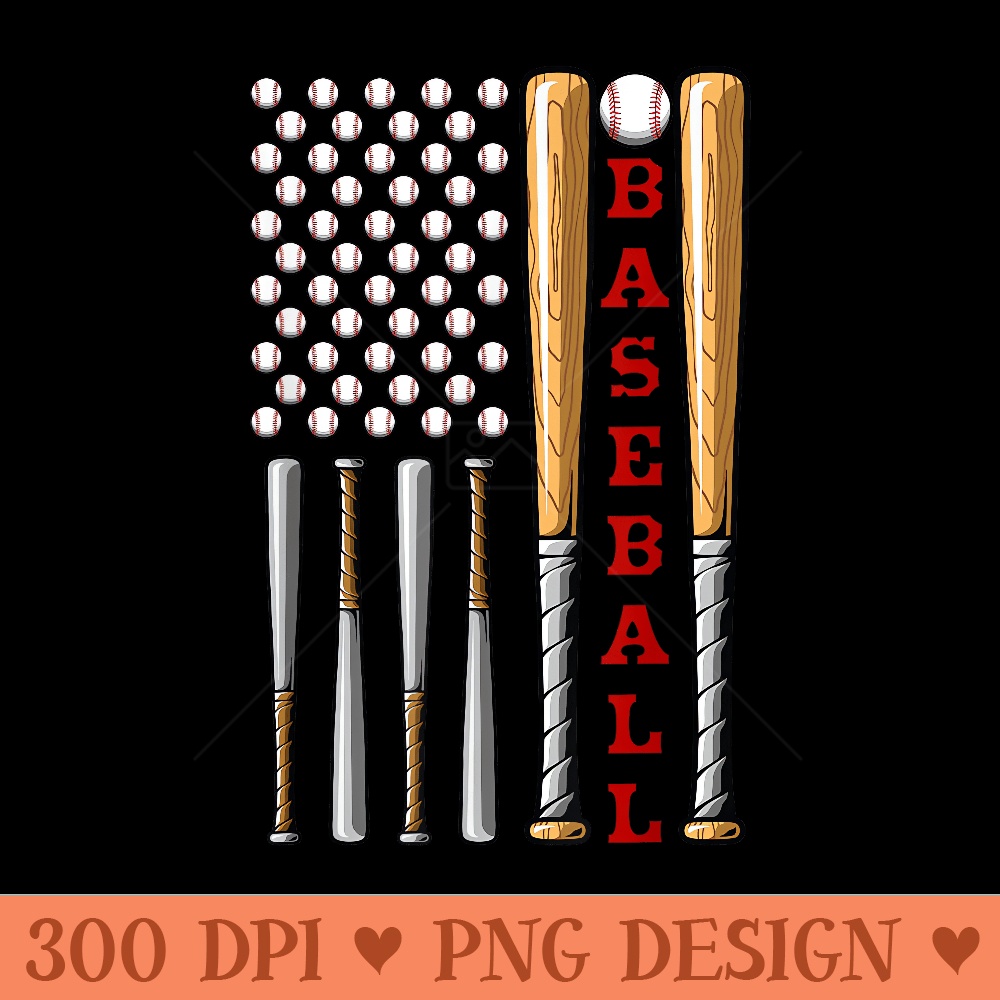 Patriotic US American Baseball Flag Vintage Baseball Flag - PNG clipart download - Revolutionize Your Designs