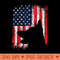 USA American Flag German Shepherd Patriotic Dog Lover - High Quality PNG download - Unique And Exclusive Designs