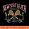 Newport Beach Tennis Club Crossed Racquets - High Quality PNG files - Quick And Seamless Download Process
