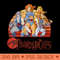Womens ThunderCats Group Retro Sunset - Ready To Print PNG Designs - Versatile And Customizable Designs