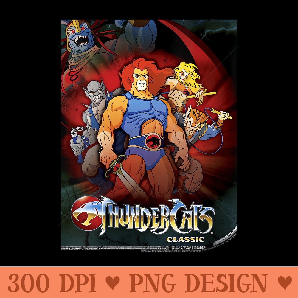 ThunderCats Classic Group Shot Poster - Clipart PNG - Lifetime Access To Purchased Files