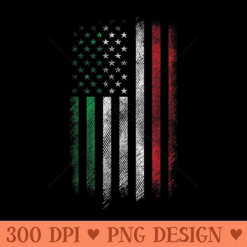 Italy USA Flag 4th Of July Patriotic American Italian Flag - PNG download - Limited Edition And Exclusive Designs