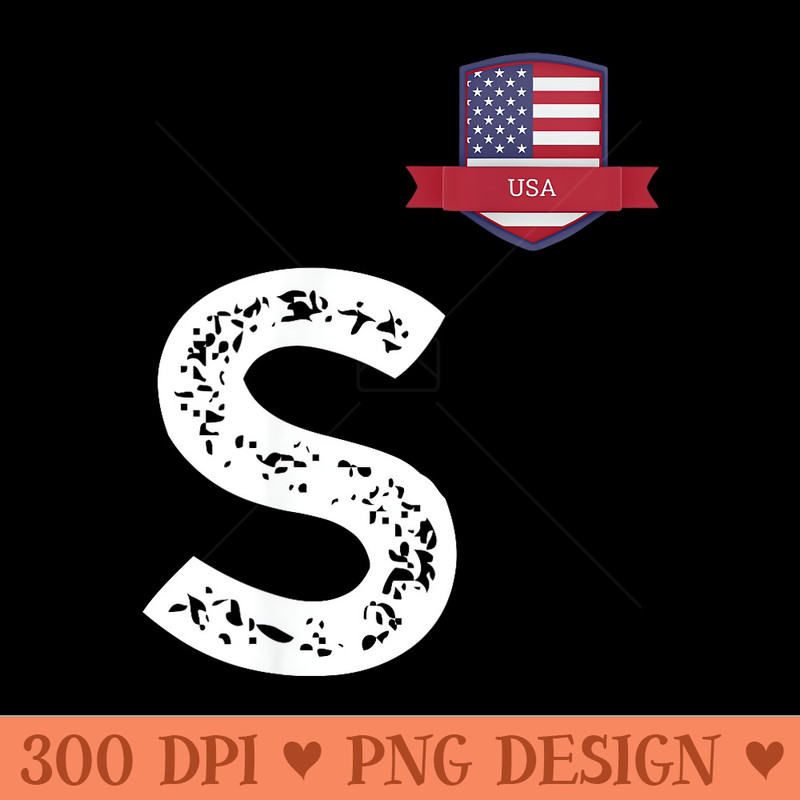 USA HumanFlag Letter S American USA - Vector PNG Clipart - Trendsetting And Modern Collections